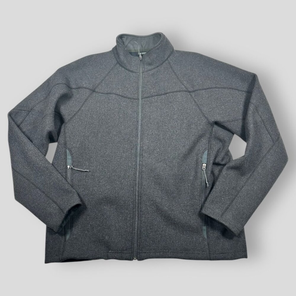REI Wool Blend Zip Up Jacket Grey Mens XXL